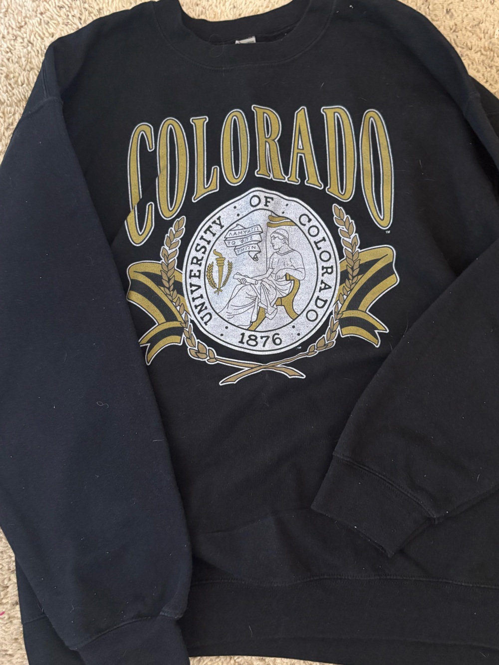 Colorado University Black & Gold Graphic Hoodie